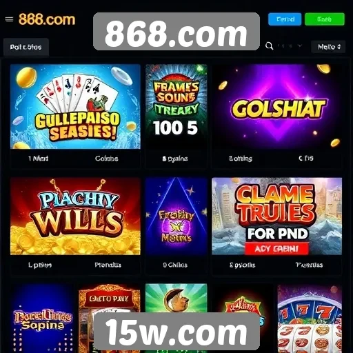 Comparação de jogos disponíveis no 868.com e concorrentes